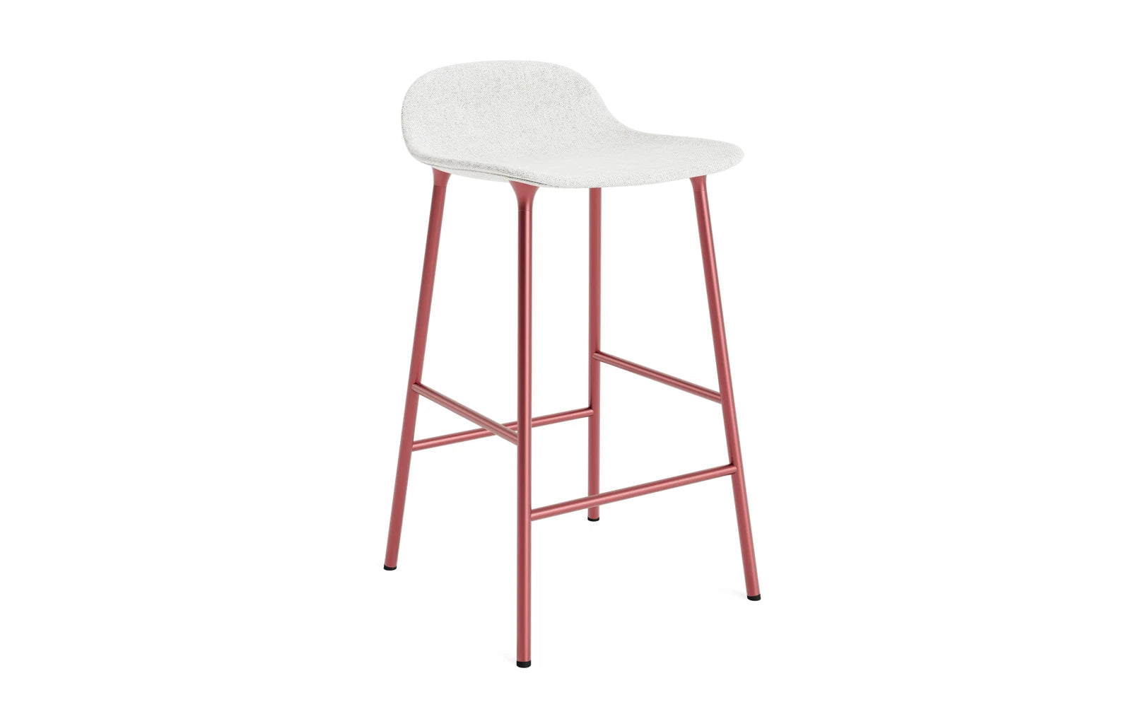Form Barstuhl 65 cm gepolstert rot Stahl Hallingdal in Hallingdal 110 präsentiert im Onlineshop von KAQTU Design AG. Barstuhl ist von Normann Copenhagen