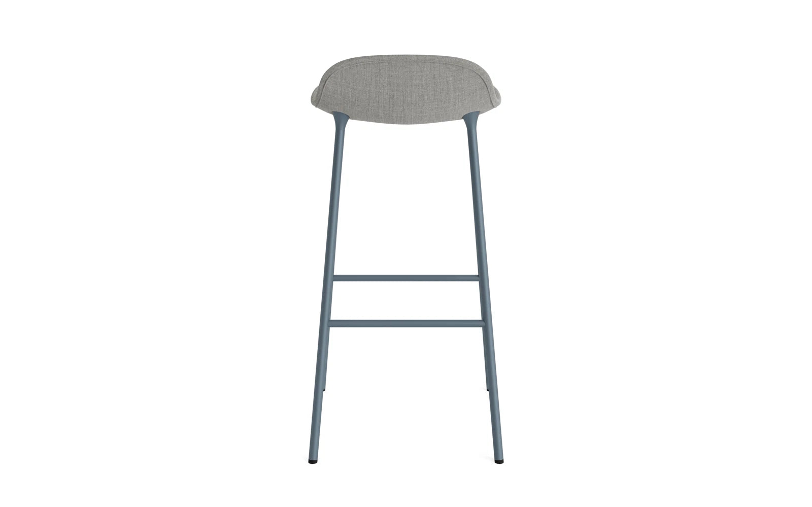Genießen Sie den Form Barstuhl 75 cm gepolstert in elegantem Blau von Normann Copenhagen – eine harmonische Verbindung von Komfort und modernem Design.
