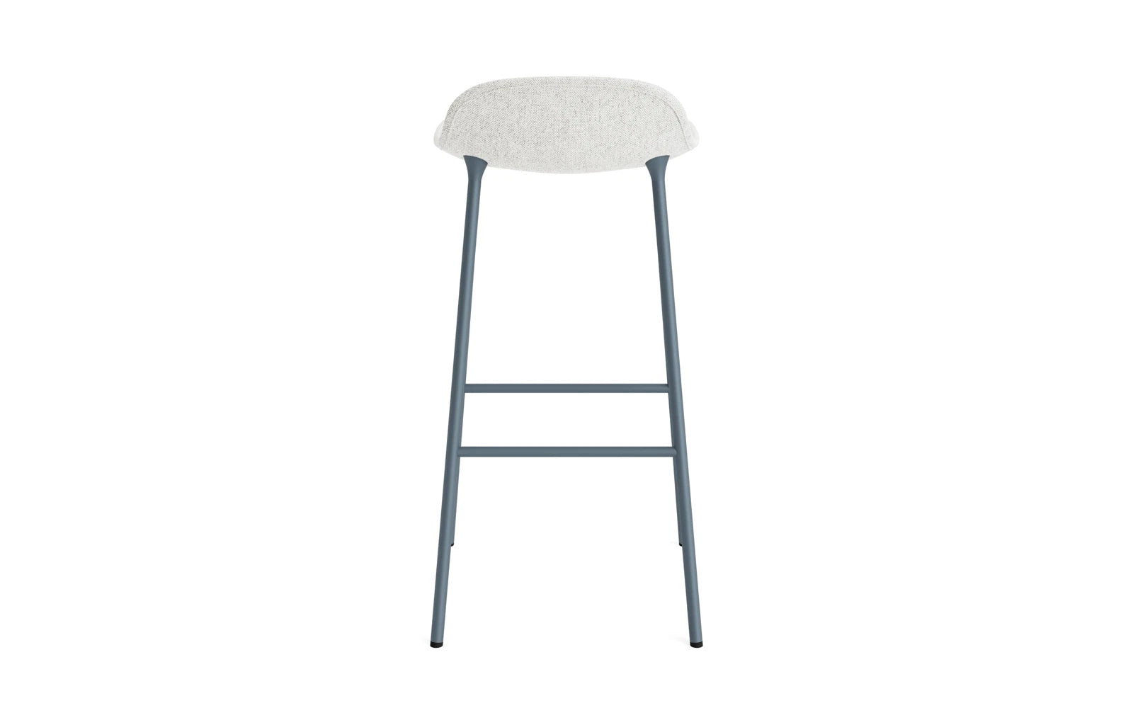 Erleben Sie den Form Barstuhl 75 cm von Normann Copenhagen. Mit stilvoller Hallingdal-Polsterung in Blau bietet er Komfort und zeitgemäßes Design.