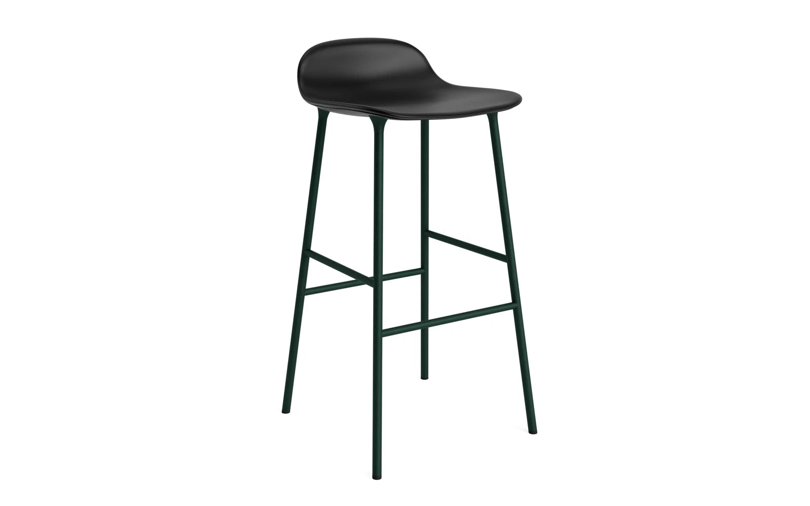 Form Barstuhl 75 cm gepolstert Stahl grün Ultra in Ultra 41599 präsentiert im Onlineshop von KAQTU Design AG. Barstuhl ist von Normann Copenhagen