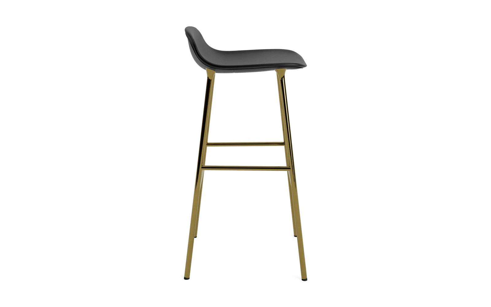 Der gepolsterte Form Barstuhl 75 cm von Normann Copenhagen kombiniert modernes Design mit luxuriösem Komfort und ist perfekt für elegante Wohnräume.