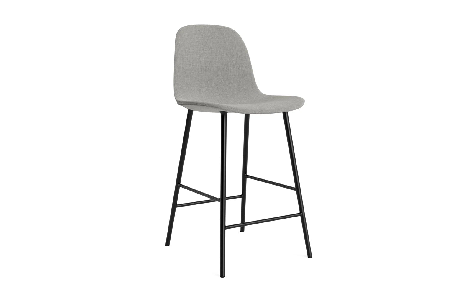 Entdecken Sie den stilvollen Form Barstuhl 65 cm von Normann Copenhagen – gepolstert, aus robustem Stahl und ideal für moderne Wohnräume.