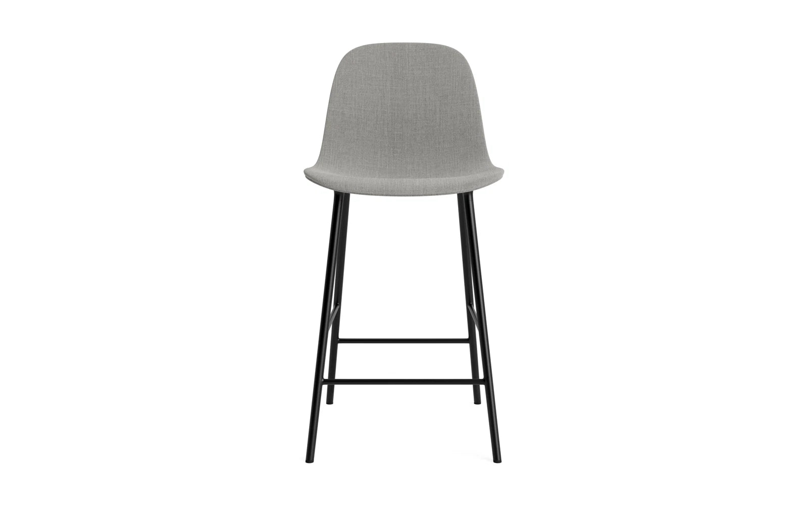 Entdecken Sie den stilvollen Form Barstuhl 65 cm von Normann Copenhagen – gepolstert, aus robustem Stahl, ideal für moderne Wohnräume und gemütliche Bars.