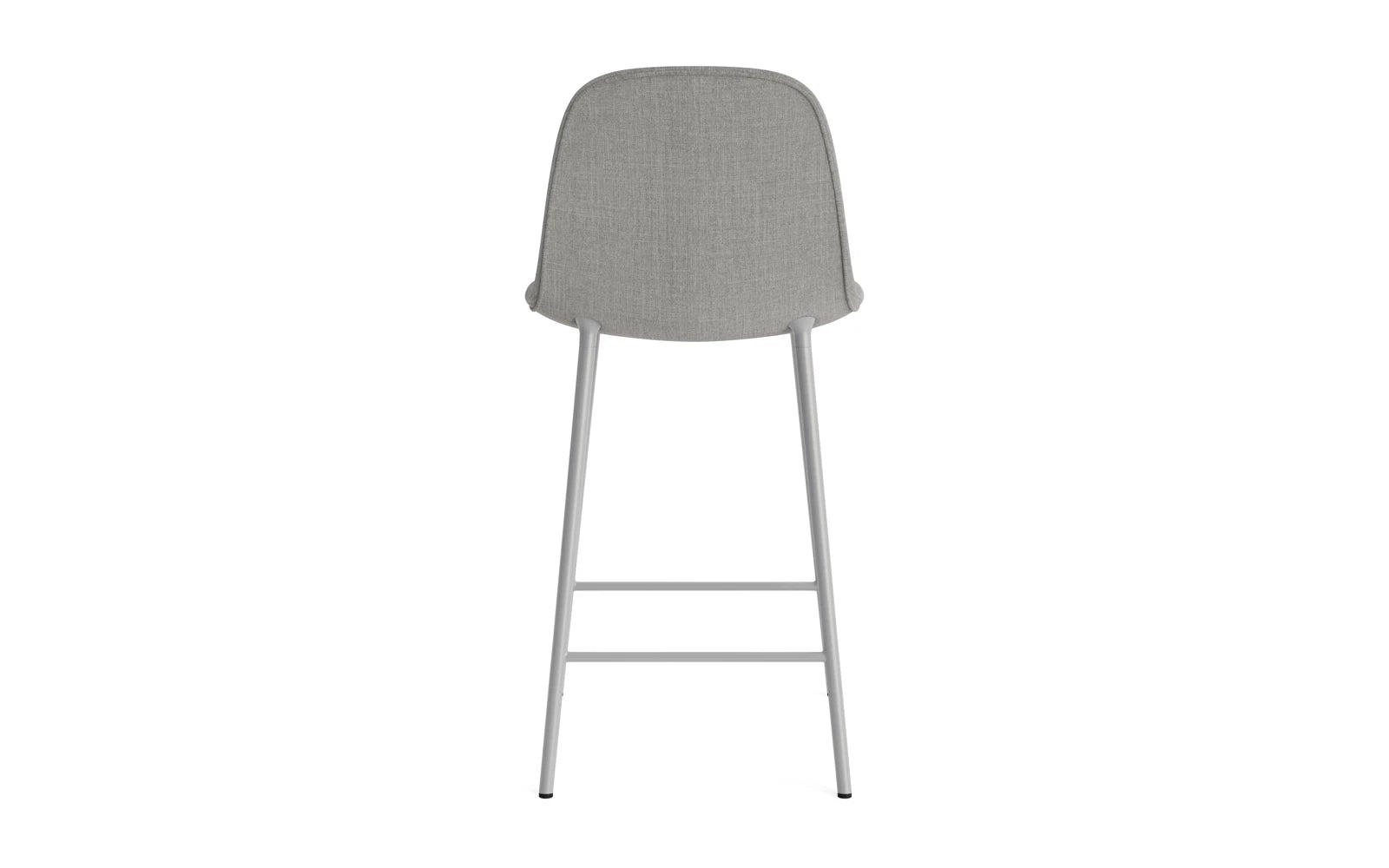 Entdecken Sie den Form Barstuhl 65 cm in elegantem Grau, gepolstert und aus robustem Stahl Remix von Normann Copenhagen – für modernes Wohndesign und höchsten Sitzkomfort.