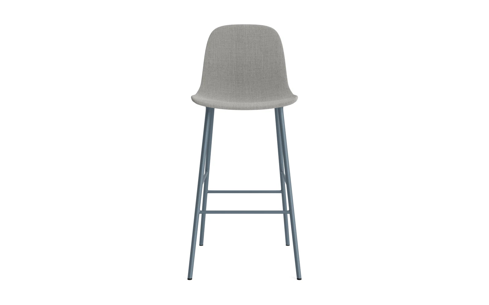 Erleben Sie den Form Barstuhl 75 cm in elegantem Blau von Normann Copenhagen. Gepolstert für höchsten Komfort, ideal für moderne Wohnräume.