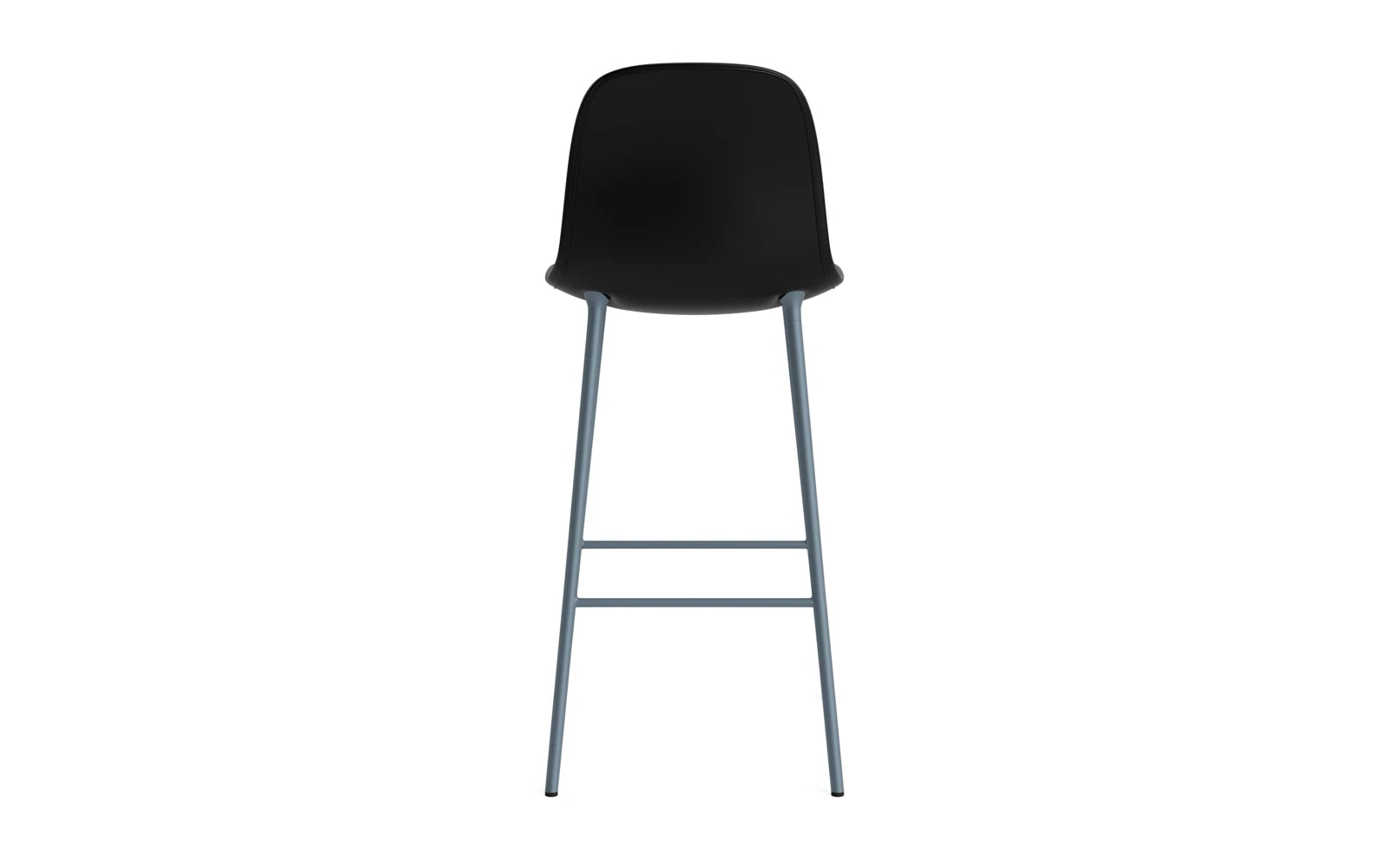 Entdecken Sie den stilvollen Form Barstuhl 75 cm in gepolstertem Blau Stahl/Ultra Leder von Normann Copenhagen – ein zeitloses Designhighlight für Ihr Zuhause!