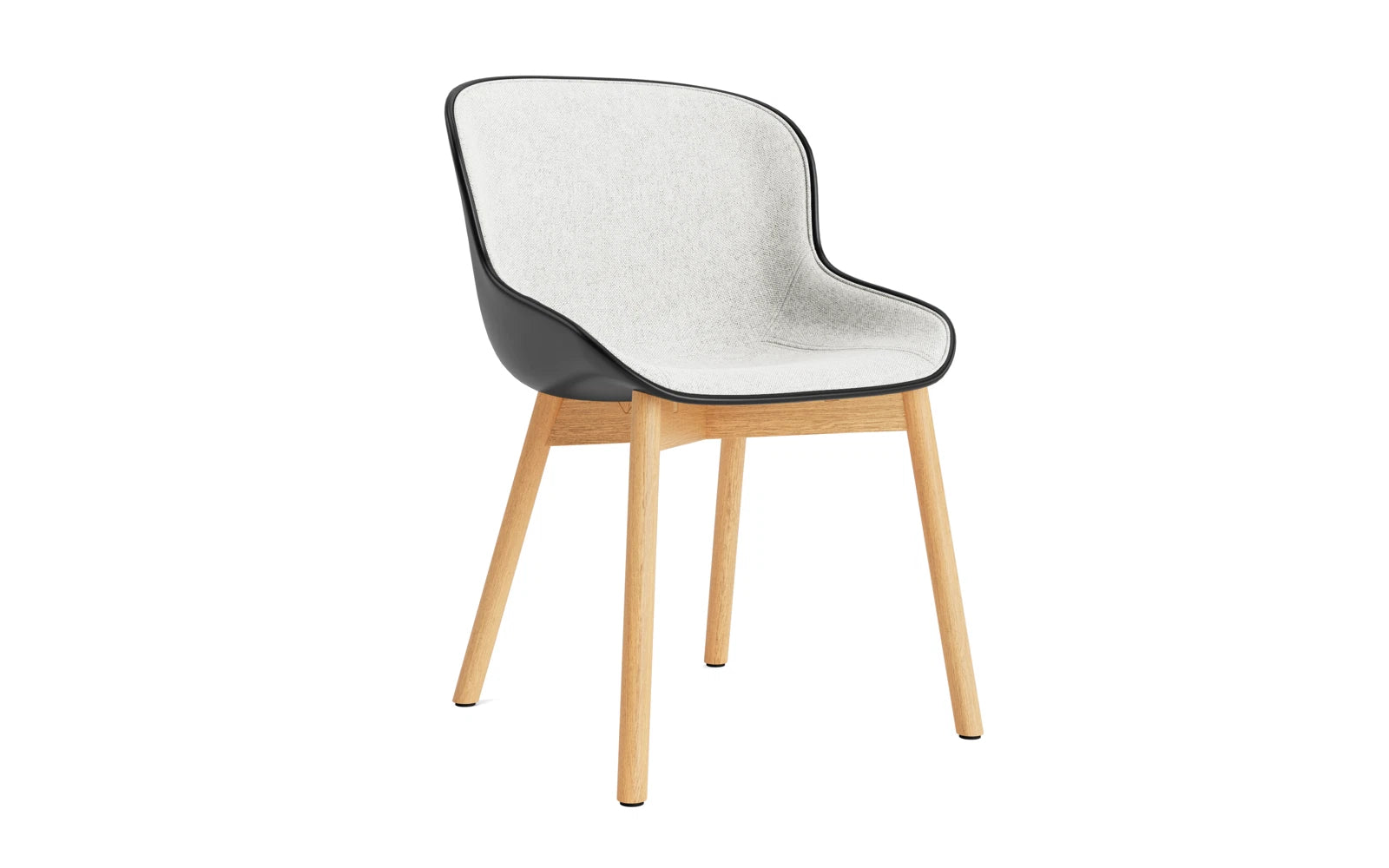 Hyg Stuhl Polster Eiche Schwarz/Hallingdal in Hallingdal 110 präsentiert im Onlineshop von KAQTU Design AG. Stuhl ist von Normann Copenhagen