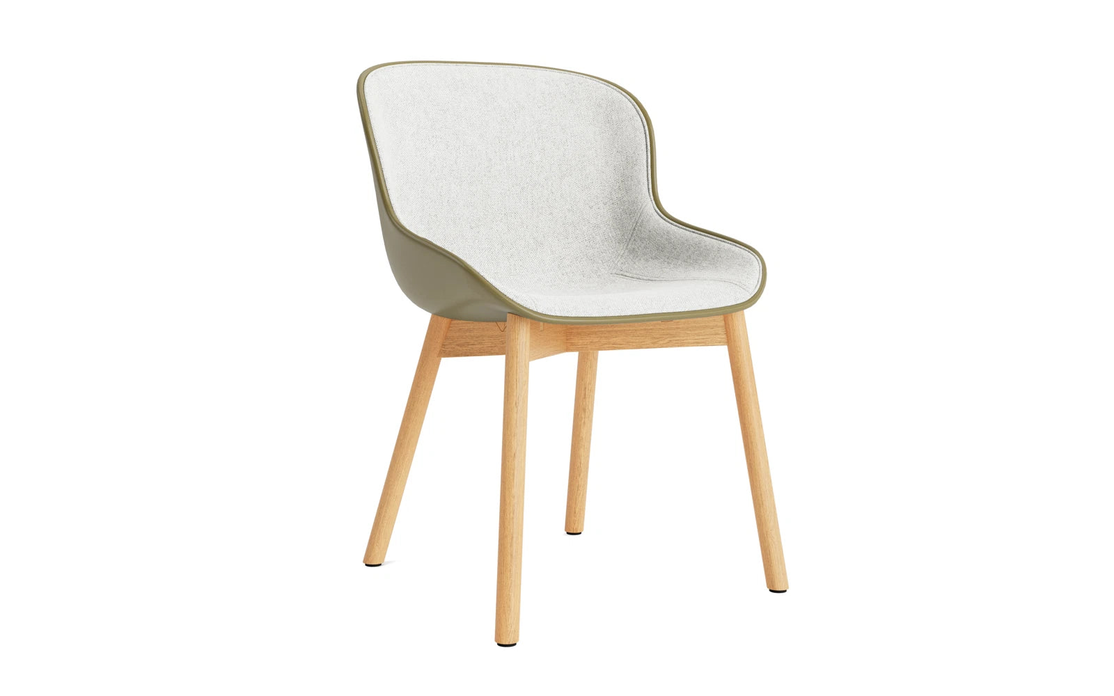 Hyg Stuhl Polster Eiche Olive/Hallingdal in Hallingdal 110 präsentiert im Onlineshop von KAQTU Design AG. Stuhl ist von Normann Copenhagen
