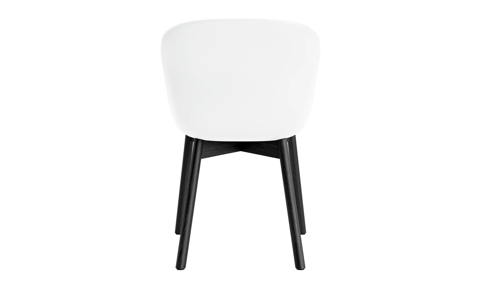 Erleben Sie den Hyg Stuhl von Normann Copenhagen: Elegante schwarze Eiche kombiniert mit hochwertiger Hallingdal-Polsterung für ultimativen Komfort.