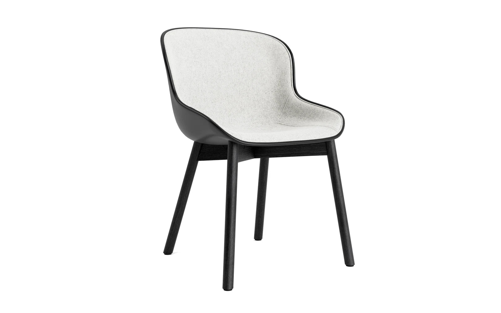 Hyg Stuhl Polster Schwarze Eiche Schwarz/Hallingdal in Hallingdal 110 präsentiert im Onlineshop von KAQTU Design AG. Stuhl ist von Normann Copenhagen