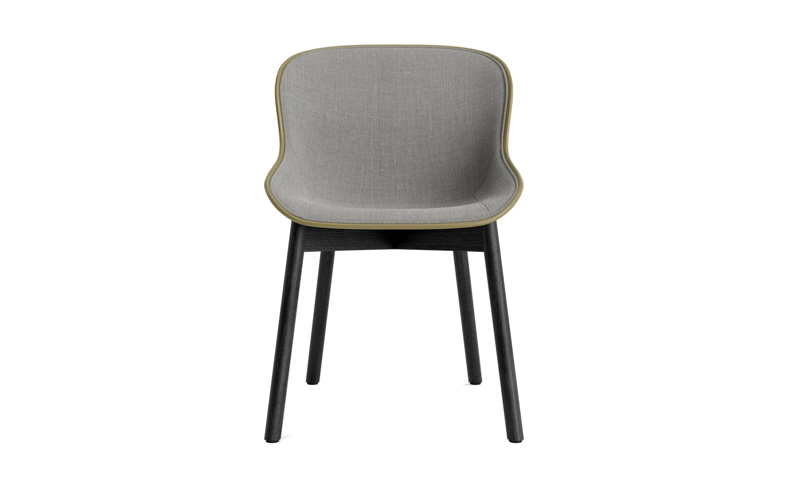 Erleben Sie den Hyg Stuhl in Olive/Remix und schwarzer Eiche von Normann Copenhagen – stilvolles dänisches Design, das Komfort und Eleganz vereint.