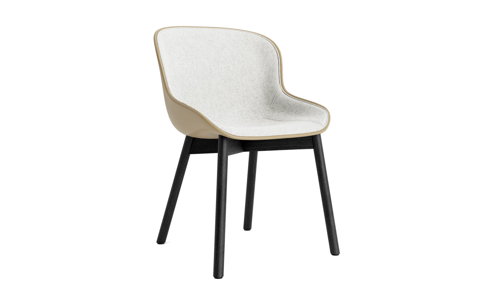 Hyg Stuhl Polster Schwarze Eiche Sand/Hallingdal in Hallingdal 110 präsentiert im Onlineshop von KAQTU Design AG. Stuhl ist von Normann Copenhagen