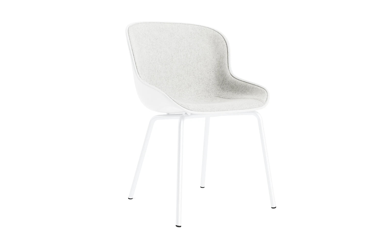 Hyg Stuhl Frontpolster Weiss stahl Weiss/Hallingdal in Hallingdal 110 präsentiert im Onlineshop von KAQTU Design AG. Stuhl ist von Normann Copenhagen