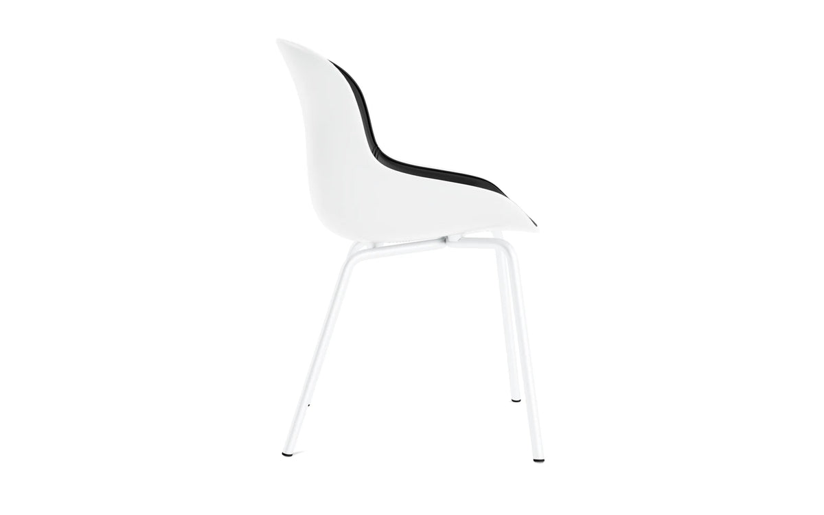 Hyg Stuhl Frontpolster Weiss/Ultra Leder in Ultra 41599 präsentiert im Onlineshop von KAQTU Design AG. Schalenstuhl ist von Normann Copenhagen