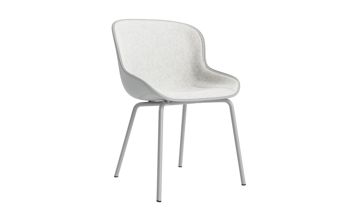 Hyg Stuhl Frontpolster Grau Stahl Grau/Hallingdal in Hallingdal 110 präsentiert im Onlineshop von KAQTU Design AG. Stuhl ist von Normann Copenhagen
