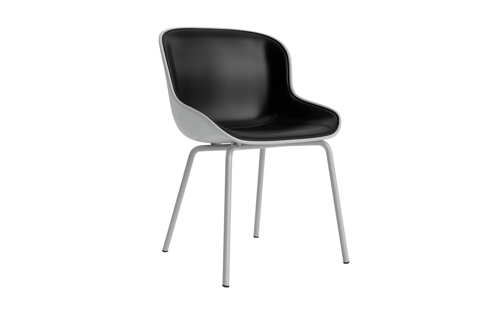 Hyg Stuhl Frontpolster Grau Stahl Grau/Ultra in Ultra 41599 präsentiert im Onlineshop von KAQTU Design AG. Stuhl ist von Normann Copenhagen