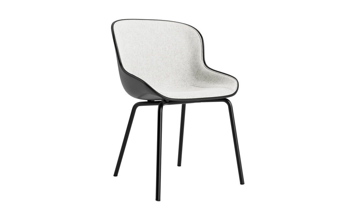 Hyg Stuhl Frontpolster Schwartz Stahl Schwartz/Hallingdal in Hallingdal 110 präsentiert im Onlineshop von KAQTU Design AG. Stuhl ist von Normann Copenhagen