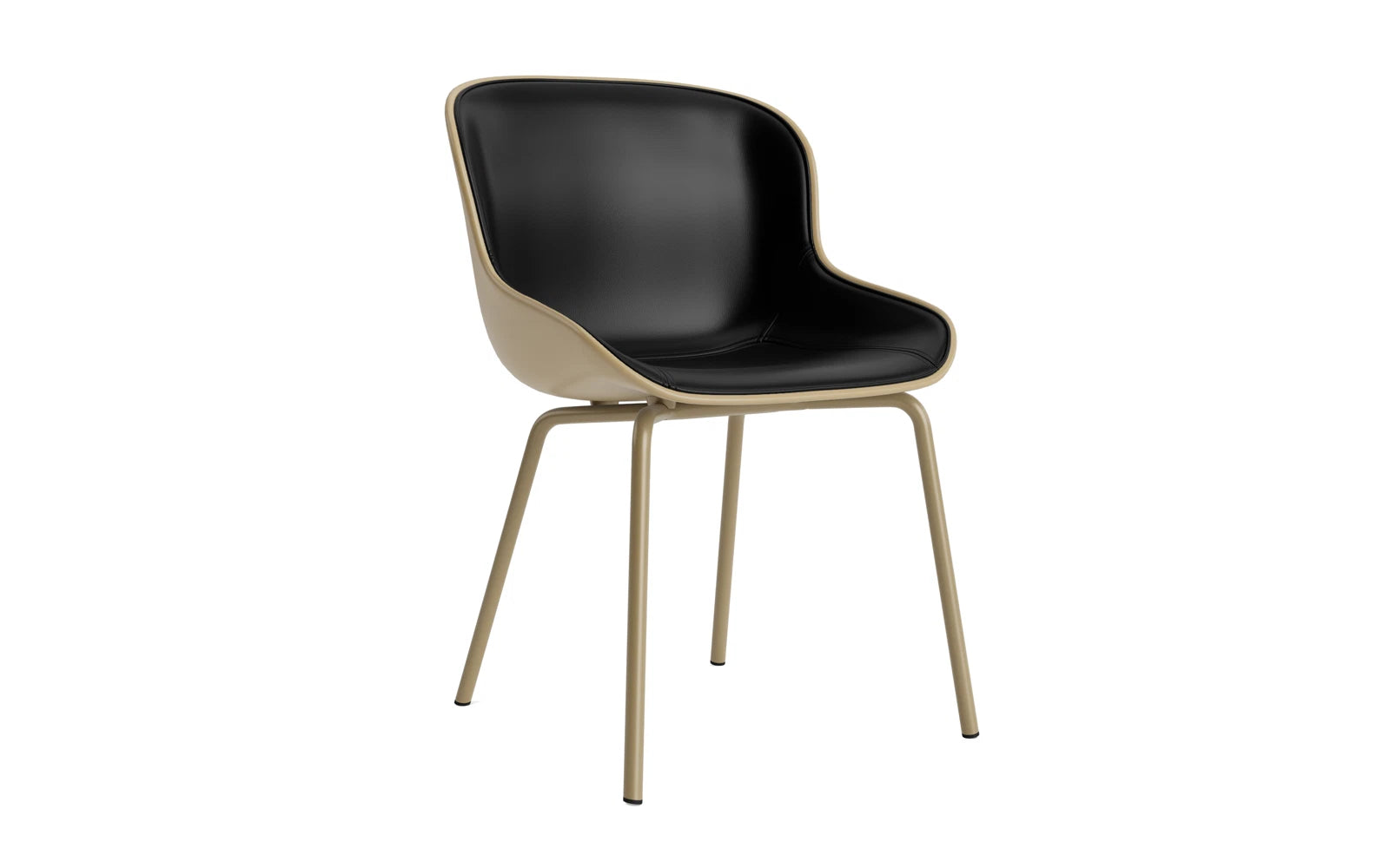 Hyg Stuhl Frontpolster Sand Stahl Sand/Ultra in Ultra 41599 präsentiert im Onlineshop von KAQTU Design AG. Stuhl ist von Normann Copenhagen