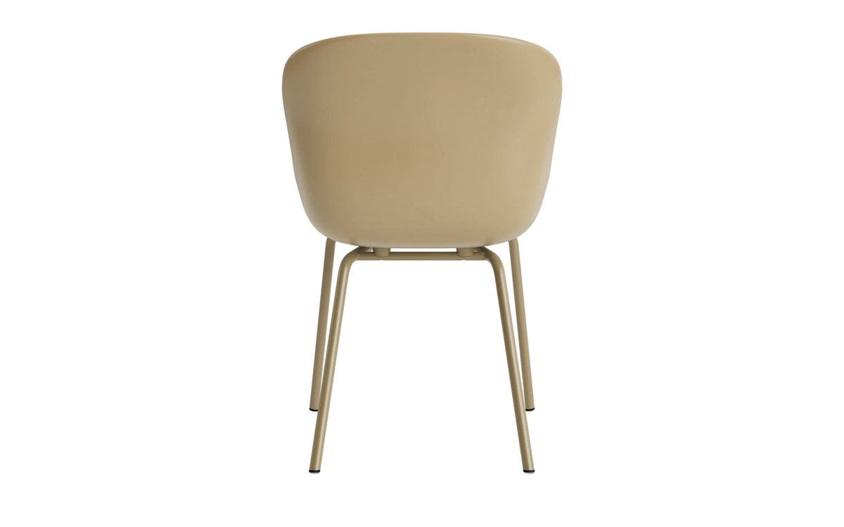 Hyg Stuhl Frontpolster Sand Stahl Sand/Ultra in Ultra 41599 präsentiert im Onlineshop von KAQTU Design AG. Stuhl ist von Normann Copenhagen