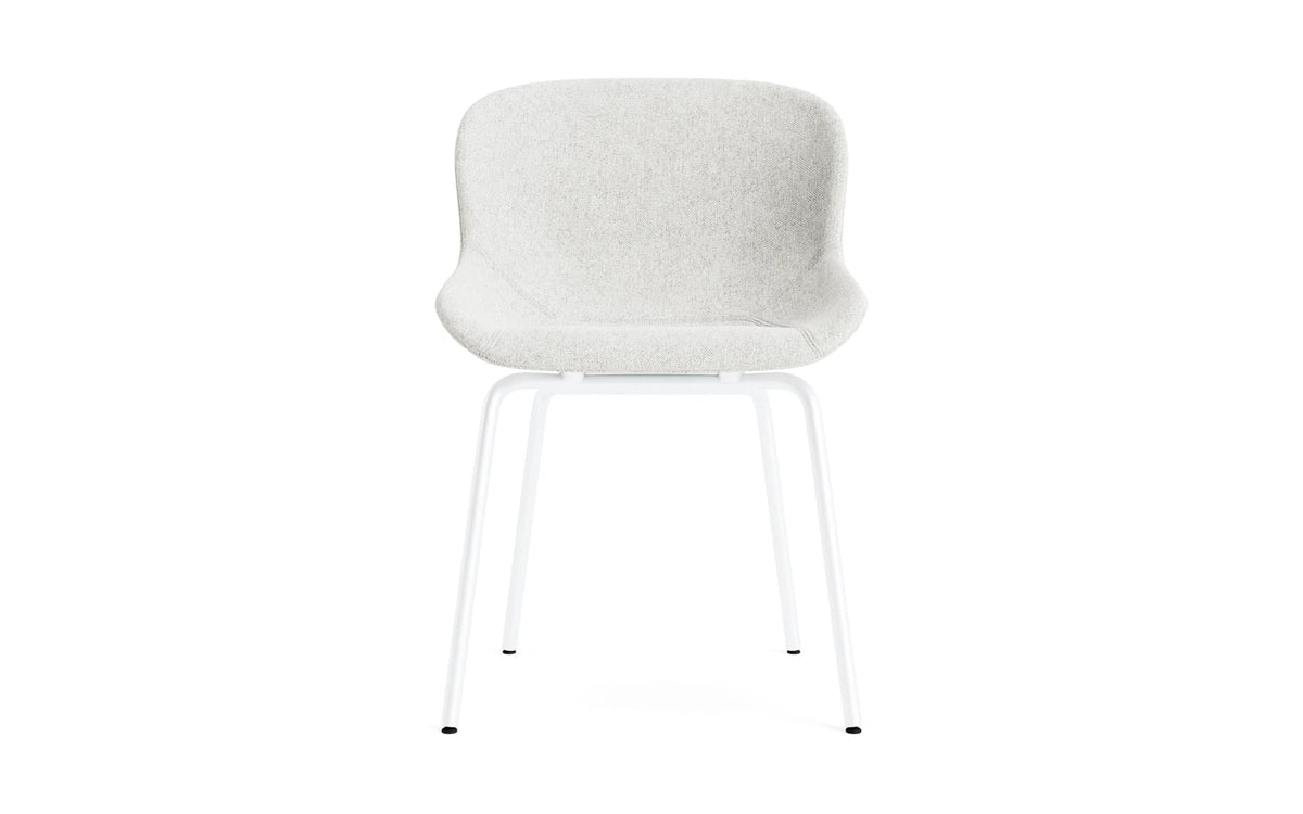Hyg Stuhl gepolstert Weiss stahl Hallingdal in Hallingdal 110 präsentiert im Onlineshop von KAQTU Design AG. Stuhl ist von Normann Copenhagen