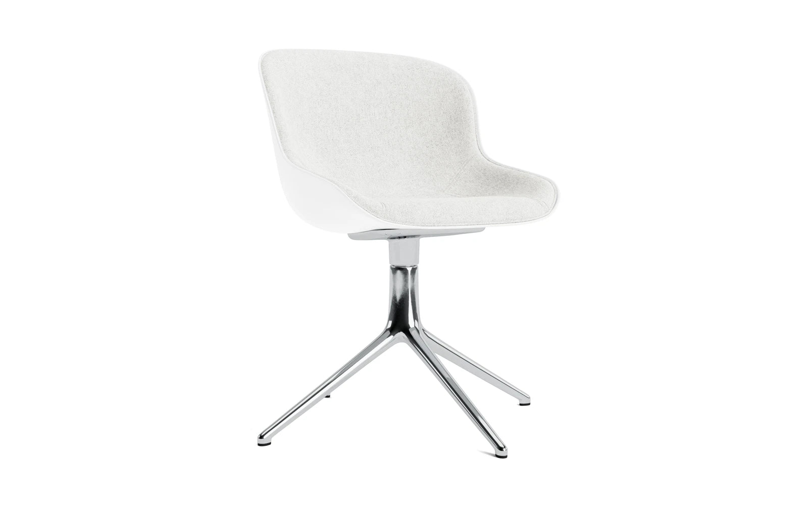 Hyg Drehstuhl 4B gepolstert Alu Weiss/Hallingdal in Hallingdal 110 präsentiert im Onlineshop von KAQTU Design AG. Drehstuhl ist von Normann Copenhagen