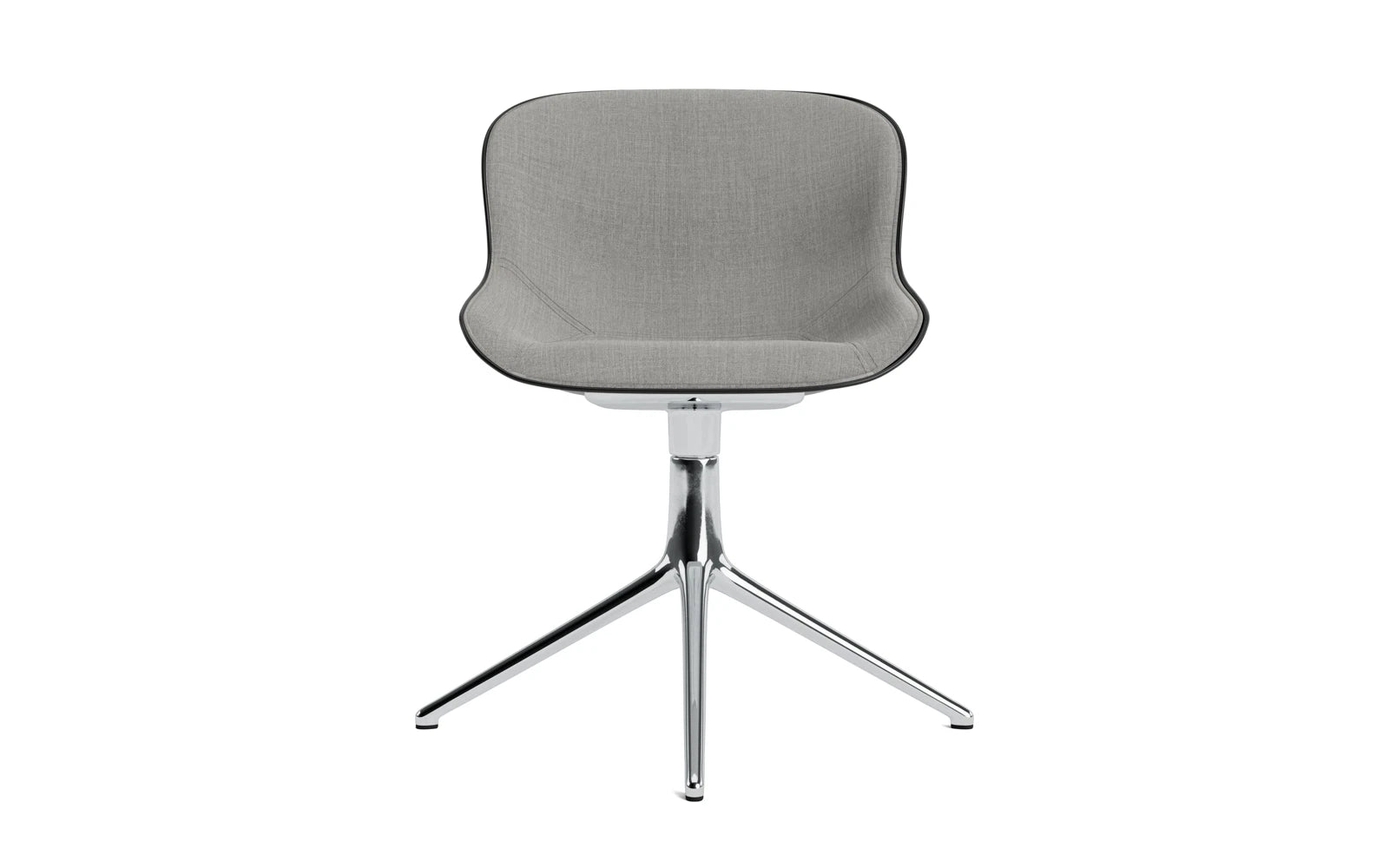 Erleben Sie den stilvollen Hyg Drehstuhl 4B von Normann Copenhagen – gepolstert, aus robustem Aluminium und in klassischem Schwarz, ideal für jedes Zuhause.