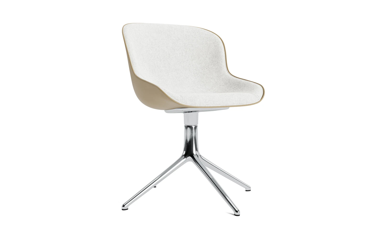 Hyg Drehstuhl 4B gepolstert Alu Sand/Hallingdal in Hallingdal 110 präsentiert im Onlineshop von KAQTU Design AG. Drehstuhl ist von Normann Copenhagen