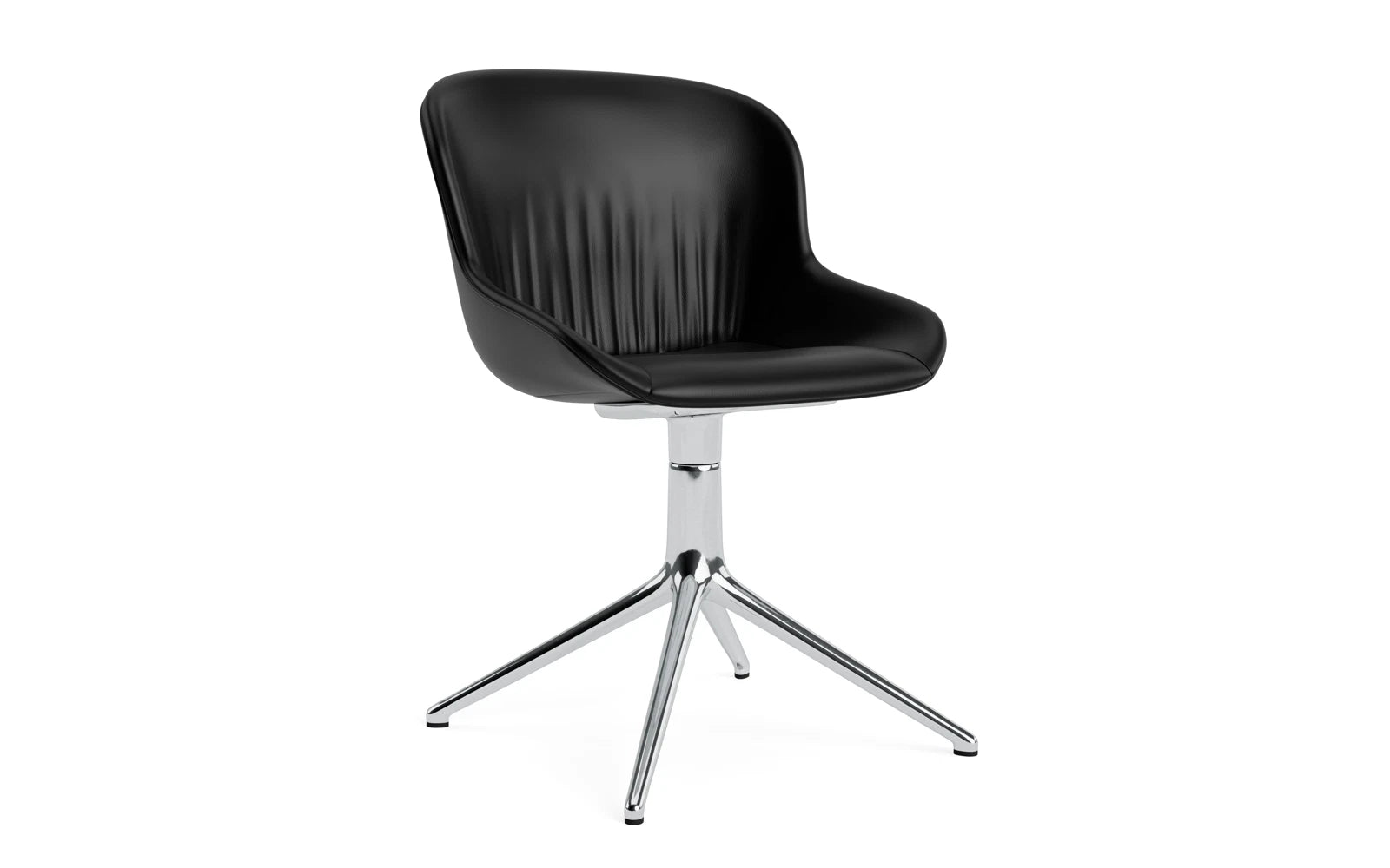 Hyg Comfort Stuhl Vollpolster aluminium Ultra Leder in Ultra 41599 präsentiert im Onlineshop von KAQTU Design AG. Stuhl ist von Normann Copenhagen