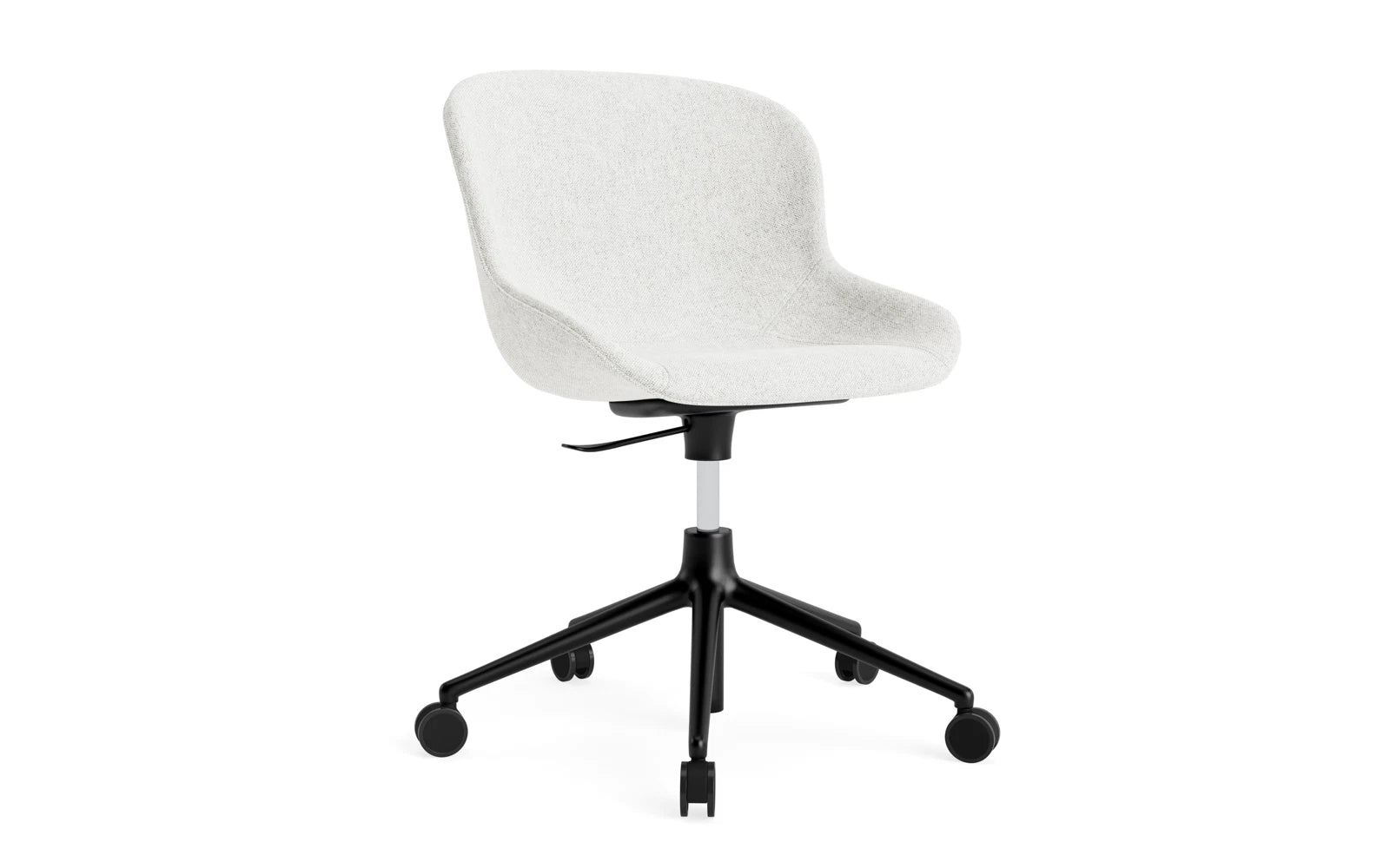 Hyg Drehsessel mit Rollen Vollpolster schwarz aluminum Hallingdal in Hallingdal 110 präsentiert im Onlineshop von KAQTU Design AG. Sessel ist von Normann Copenhagen