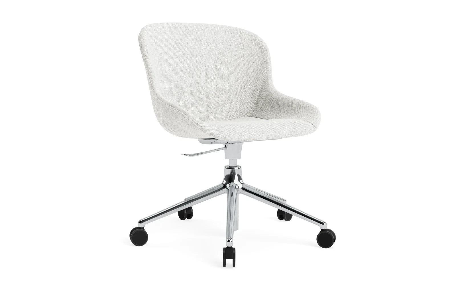 Hyg Comfort Drehsessel mit 5 Rollen Gas Lift Polster Alu Hallingdal in Hallingdal 110 präsentiert im Onlineshop von KAQTU Design AG. Sessel ist von Normann Copenhagen