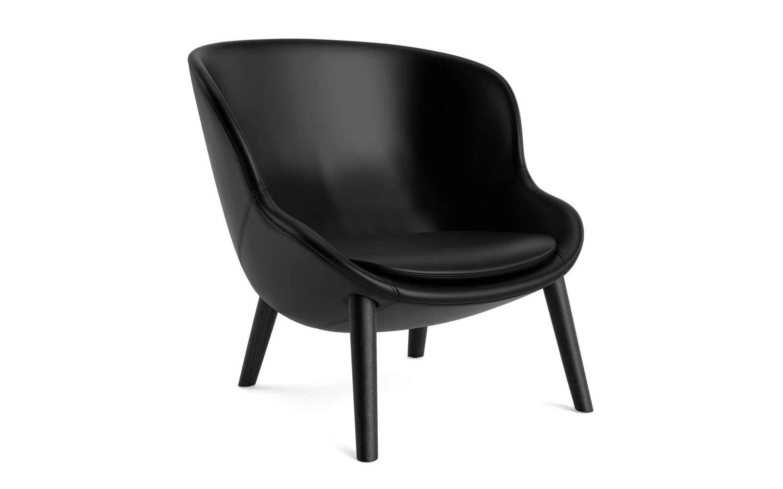 Hyg Lounge-Sessel niedrig Schwarz Eiche Ultra in Ultra 41599 präsentiert im Onlineshop von KAQTU Design AG. Sessel ist von Normann Copenhagen