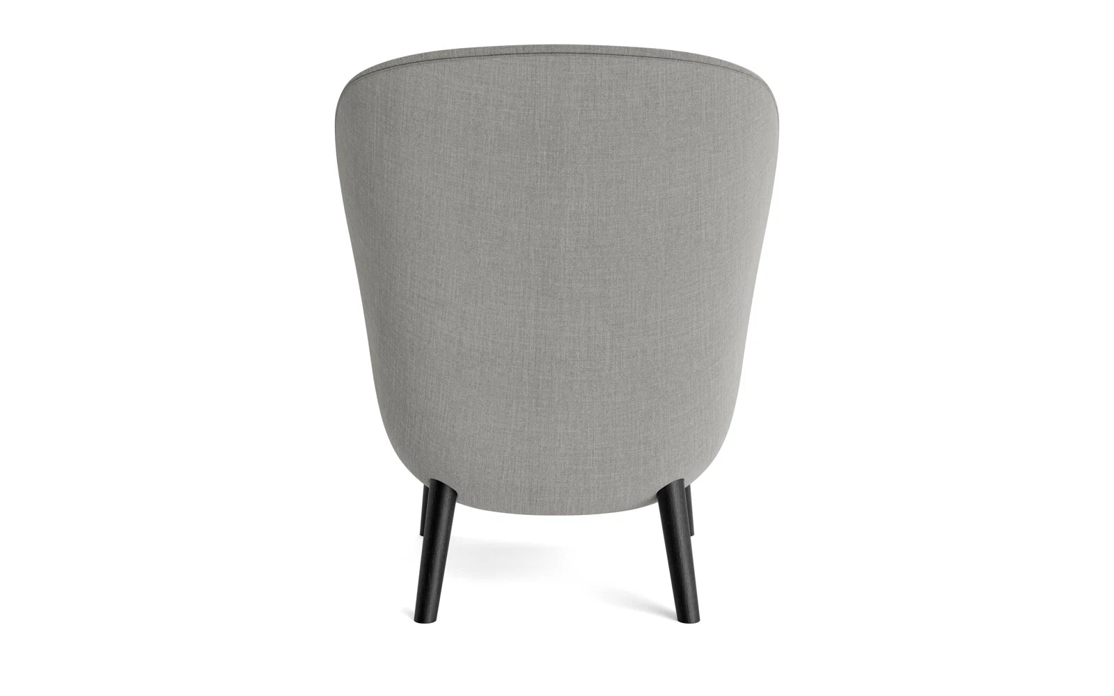 Hyg Lounge-Sessel Hoch: Eleganz in schwarzer Eiche und Remix-Stoff. Perfekt für gemütliche Stunden und stilvolle Akzente in jedem Raum.