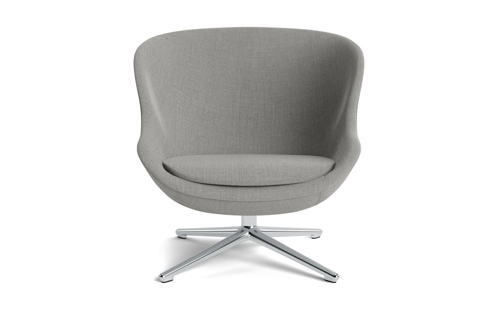 Der Hyg Lounge-Sessel von Normann Copenhagen vereint modernes Design mit einem drehbaren Aluminiumgestell und sorgt für stilvolle Entspannung in jedem Raum.