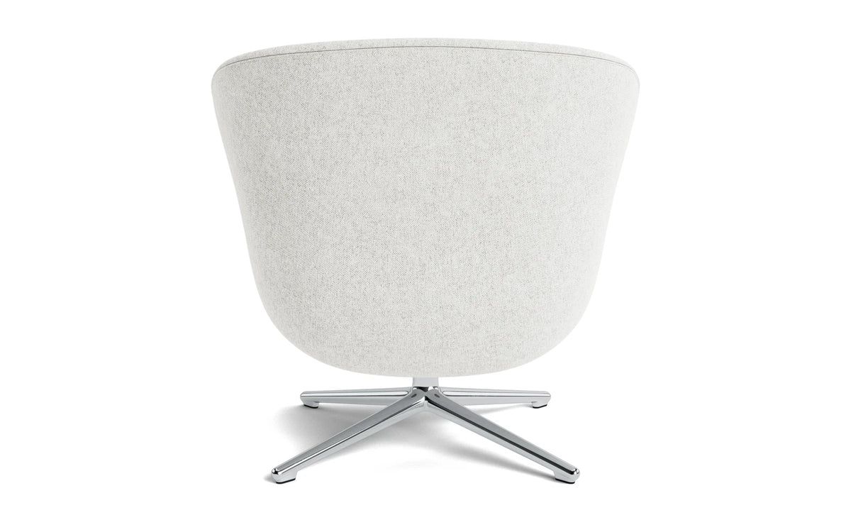 Hyg Lounge-Sessel niedrig mit Drehgestell, Aluminium, Hallingdal in Hallingdal 110 präsentiert im Onlineshop von KAQTU Design AG. Drehsessel ist von Normann Copenhagen
