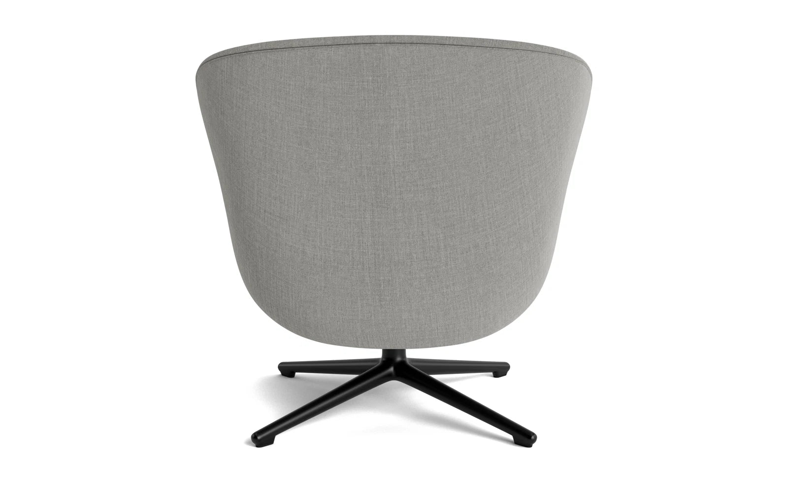 Erleben Sie den Hyg Lounge-Sessel niedrig mit Drehgestell von Normann Copenhagen – ein harmonisches Zusammenspiel aus modernem Design und höchstem Sitzkomfort.