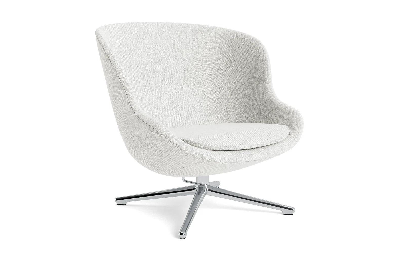 Hyg Lounge-Sessel Niedrig mit Drehgestell Aluminium Tilt Hallingdal in Hallingdal 110 präsentiert im Onlineshop von KAQTU Design AG. Sessel ist von Normann Copenhagen