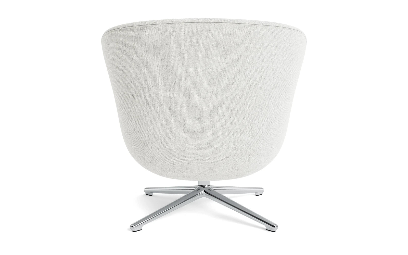 Erleben Sie den Hyg Lounge-Sessel Niedrig mit Drehgestell von Normann Copenhagen – ein elegantes Design, das Gemütlichkeit und Funktionalität perfekt kombiniert.
