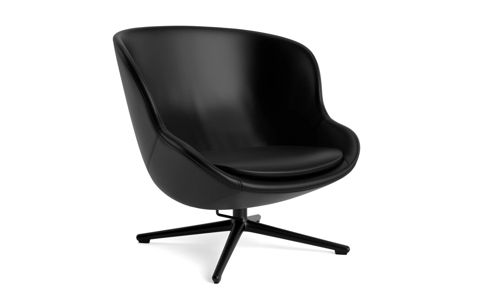 Hyg Lounge-Sessel Niedrig mit Drehgestell schwarzes Aluminium Tilt Ultra in Ultra 41599 präsentiert im Onlineshop von KAQTU Design AG. Sessel ist von Normann Copenhagen