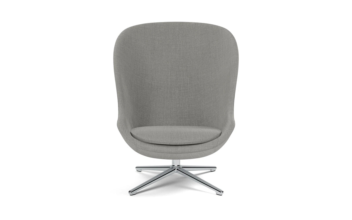 Hyg Lounge-Sessel Hoch mit Drehgestell Aluminium Remix in Remix 133 präsentiert im Onlineshop von KAQTU Design AG. Drehsessel ist von Normann Copenhagen