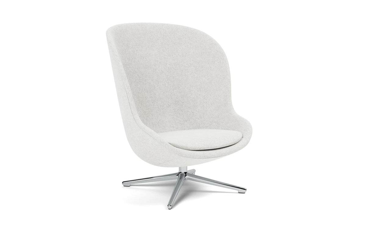Hyg Lounge-Sessel Hoch mit Drehgestell Aluminium Hallingdal in Hallingdal 110 präsentiert im Onlineshop von KAQTU Design AG. Drehsessel ist von Normann Copenhagen