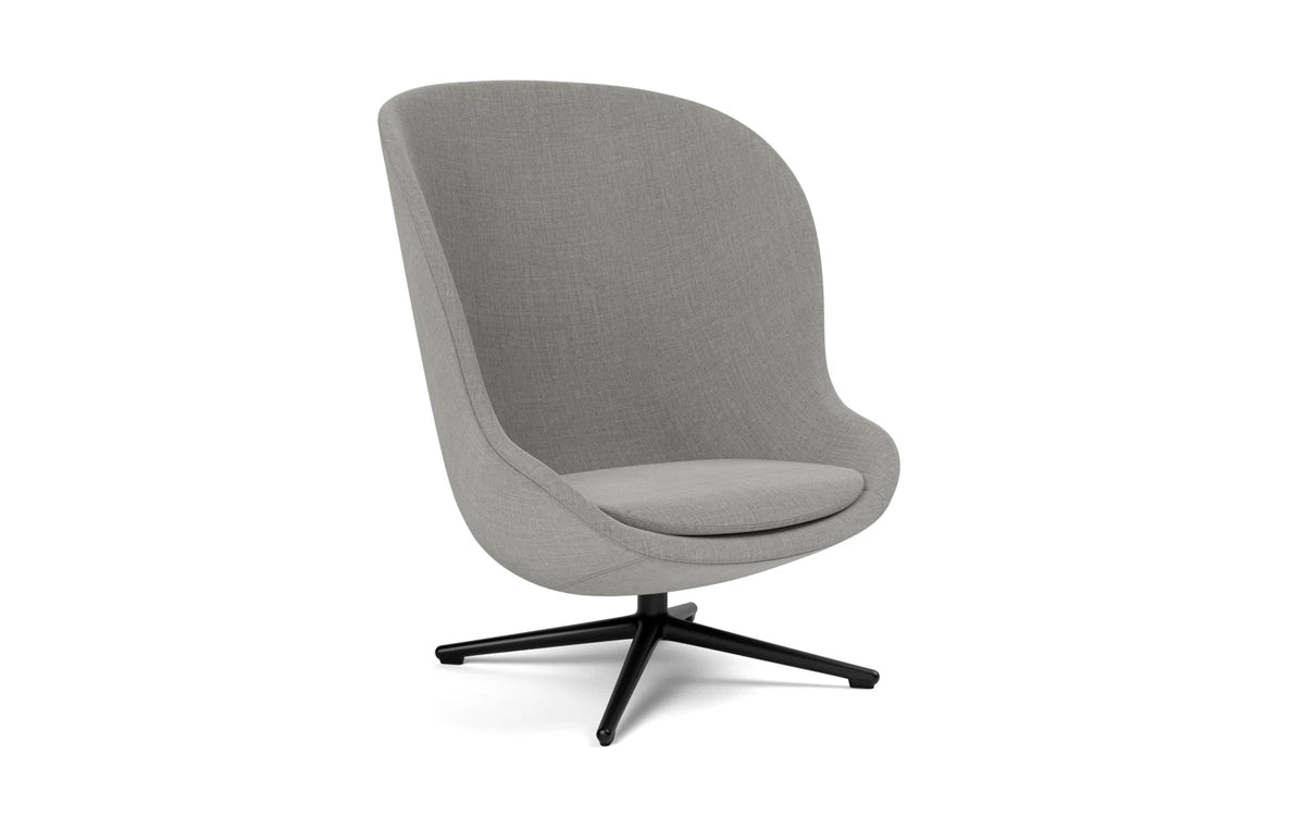 Hyg Lounge-Sessel Hoch mit Drehgestell schwarzes Aluminium Remix in Remix 133 präsentiert im Onlineshop von KAQTU Design AG. Drehsessel ist von Normann Copenhagen