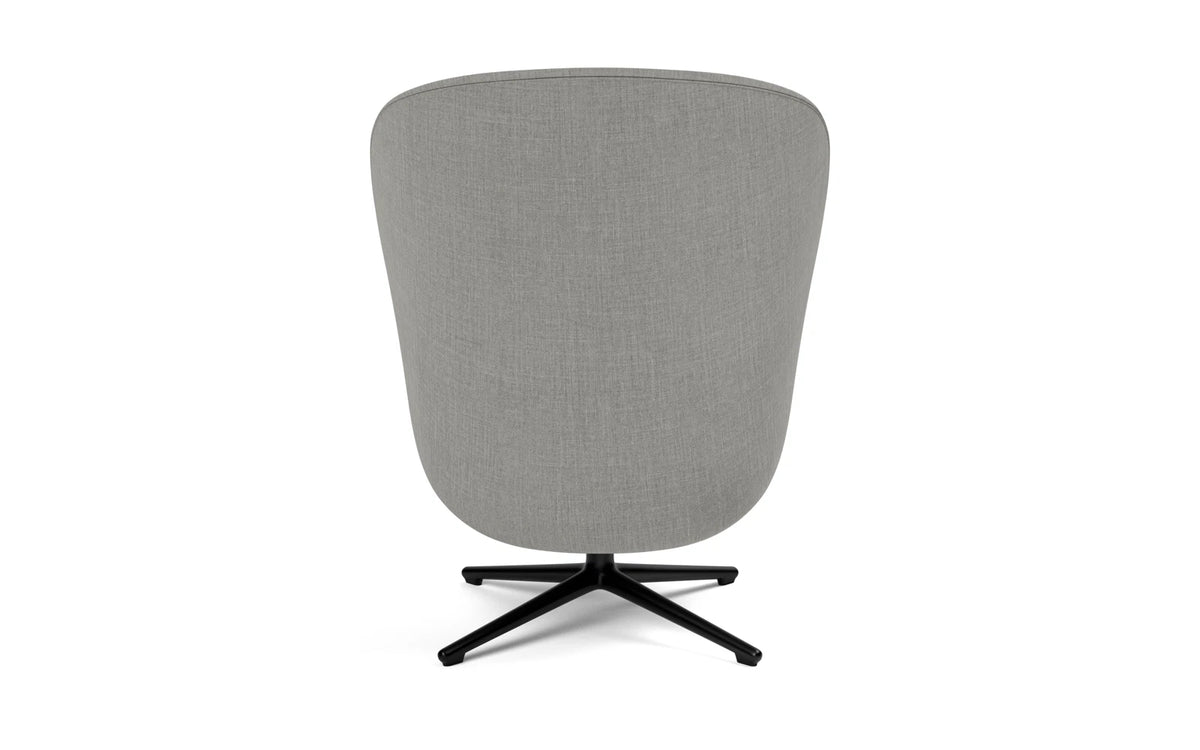 Hyg Lounge-Sessel Hoch mit Drehgestell schwarzes Aluminium Remix in Remix 133 präsentiert im Onlineshop von KAQTU Design AG. Drehsessel ist von Normann Copenhagen