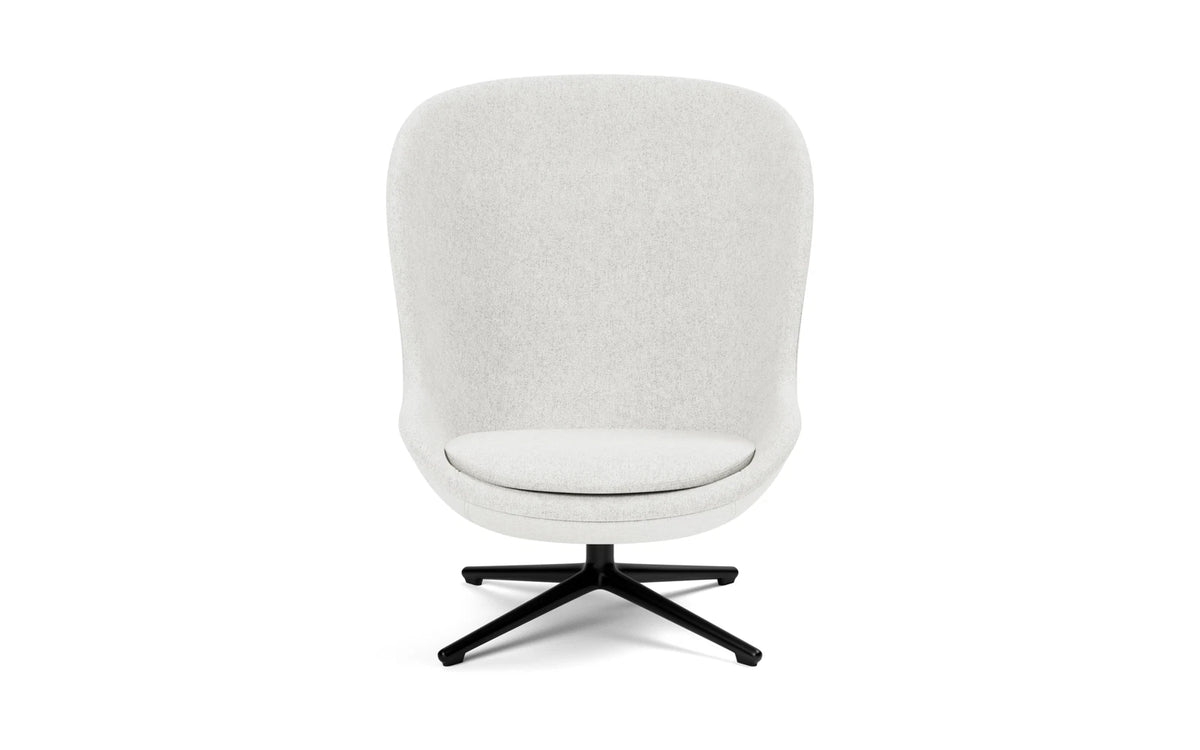 Hyg Lounge-Sessel Hoch mit Drehgestell schwarzes Aluminium Hallingdal in Hallingdal 110 präsentiert im Onlineshop von KAQTU Design AG. Drehsessel ist von Normann Copenhagen