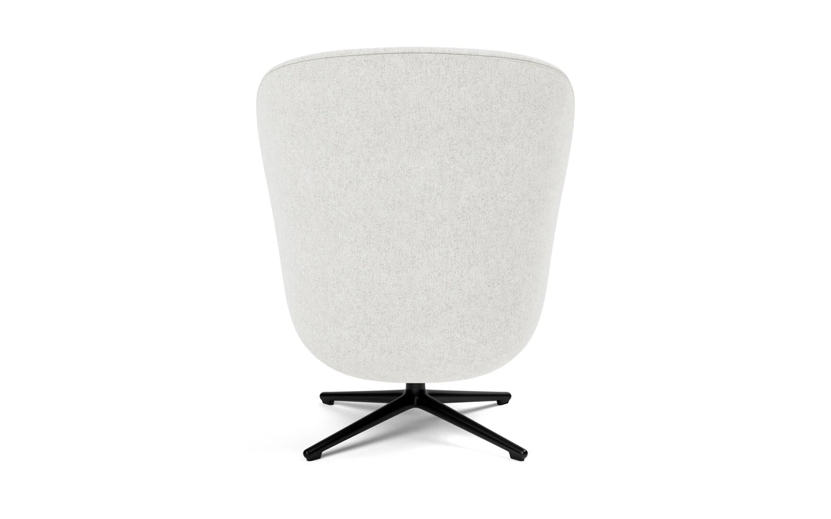 Hyg Lounge-Sessel Hoch mit Drehgestell schwarzes Aluminium Hallingdal in Hallingdal 110 präsentiert im Onlineshop von KAQTU Design AG. Drehsessel ist von Normann Copenhagen