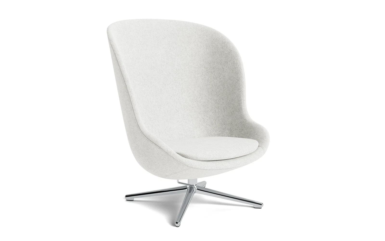 Hyg Lounge-Sessel Hoch mit Drehgestell Aluminium Tilt Hallingdal in Hallingdal 110 präsentiert im Onlineshop von KAQTU Design AG. Sessel ist von Normann Copenhagen