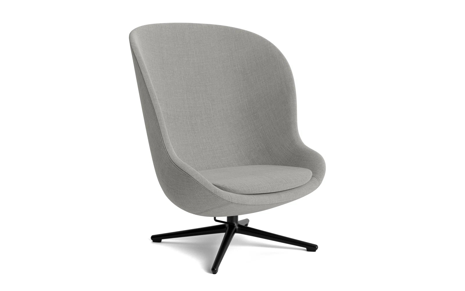 Hyg Lounge-Sessel Hoch mit Drehgestell schwarzes Aluminium Tilt Remix in Remix 133 präsentiert im Onlineshop von KAQTU Design AG. Sessel ist von Normann Copenhagen