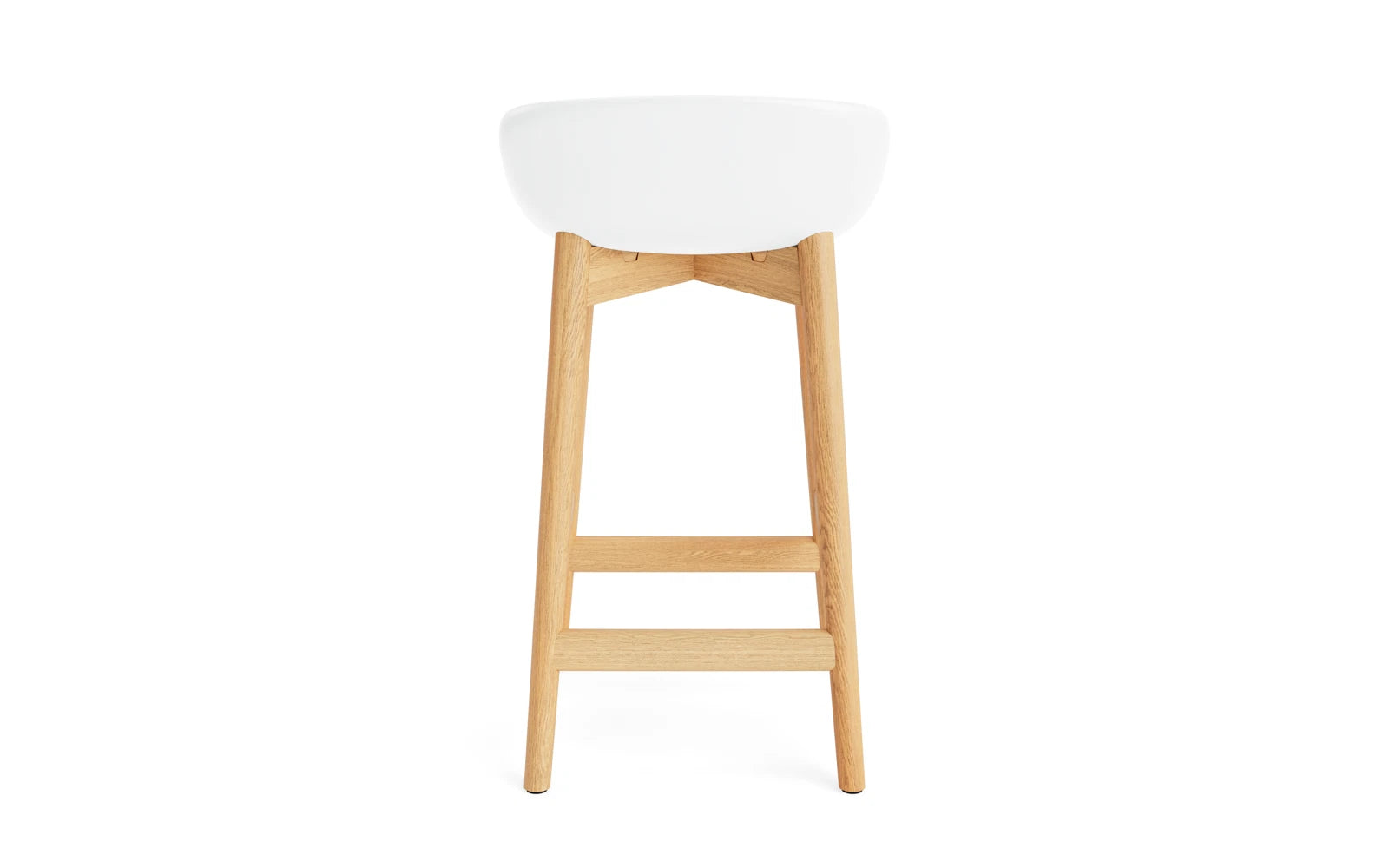 Hyg Barhocker 65 cm in Eiche Weiss/Ultra von Normann Copenhagen: Eleganz und Gemütlichkeit vereint für unvergessliche Momente in Ihrem Zuhause.