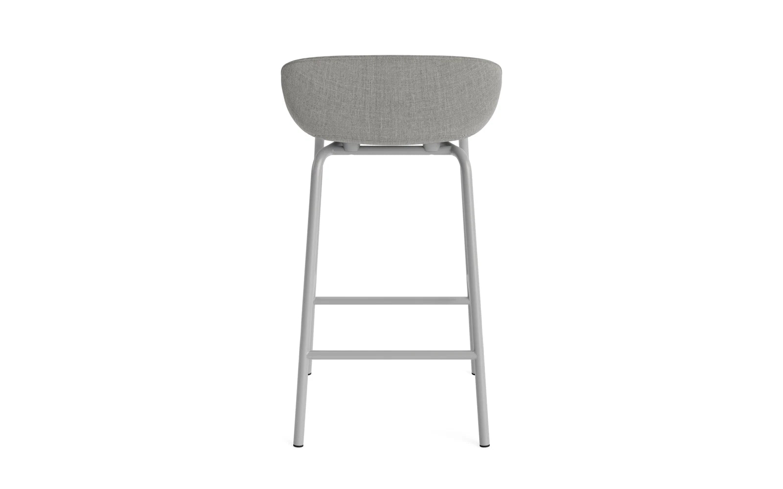 Der Hyg Barhocker von Normann Copenhagen vereint elegantes Design und hohen Sitzkomfort. Mit 65 cm Höhe und vollpolsterter Oberfläche ist er ideal für moderne Wohnräume.