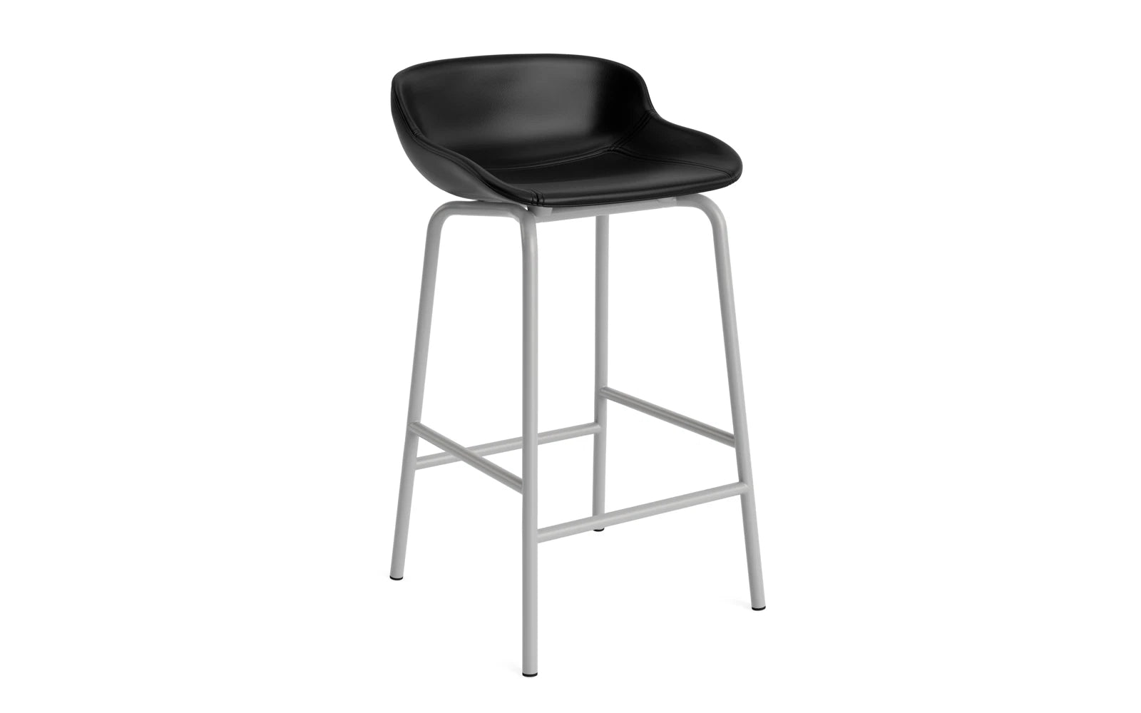 Hyg Barhocker 65 cm Vollpolster Stahl Grau/Ultra in Ultra 41599 präsentiert im Onlineshop von KAQTU Design AG. Barstuhl ist von Normann Copenhagen