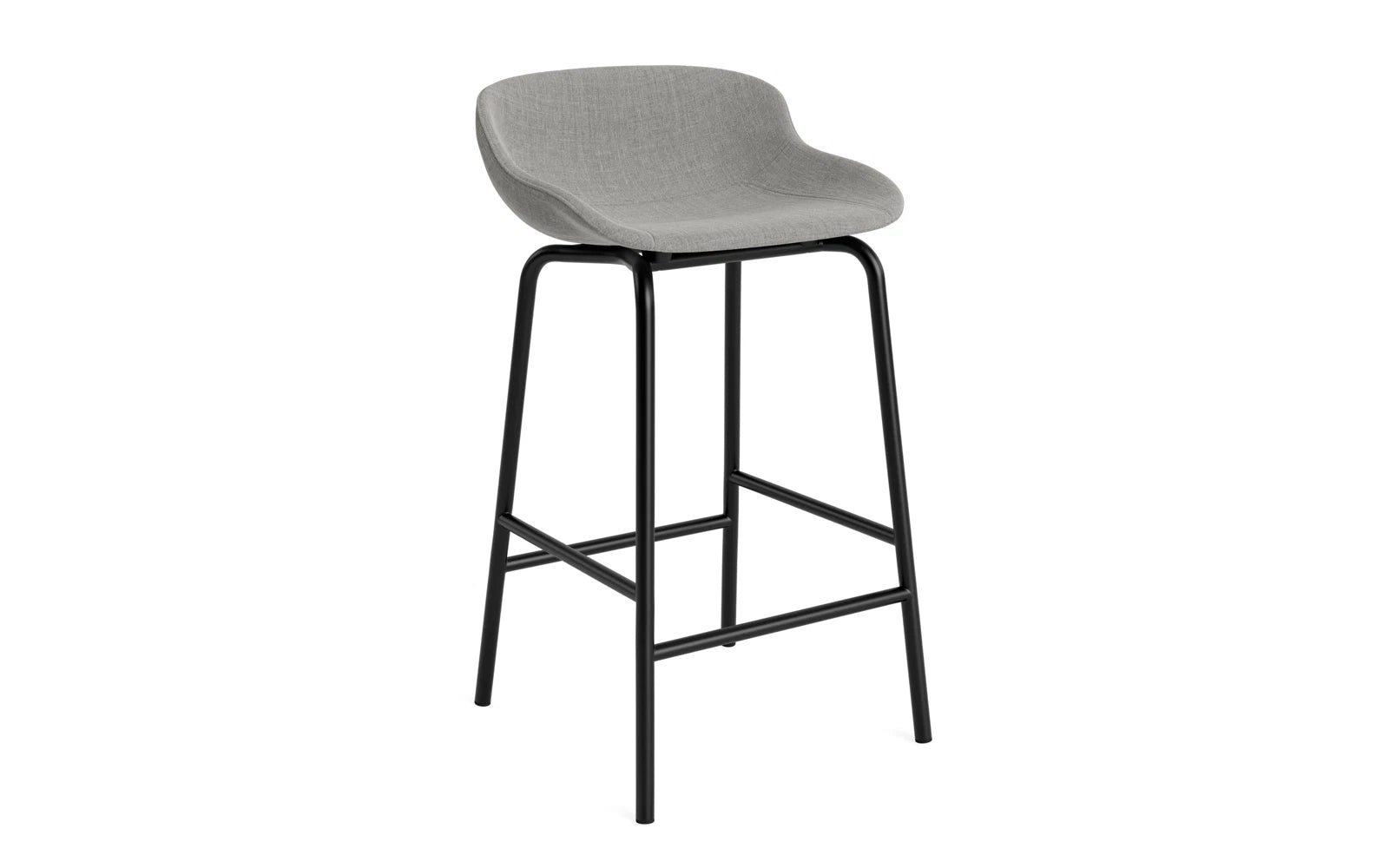 Der Hyg Barhocker von Normann Copenhagen vereint dänische Hygge mit Komfort. Gepolstert, 65 cm hoch, ideal für gemütliche Räume.